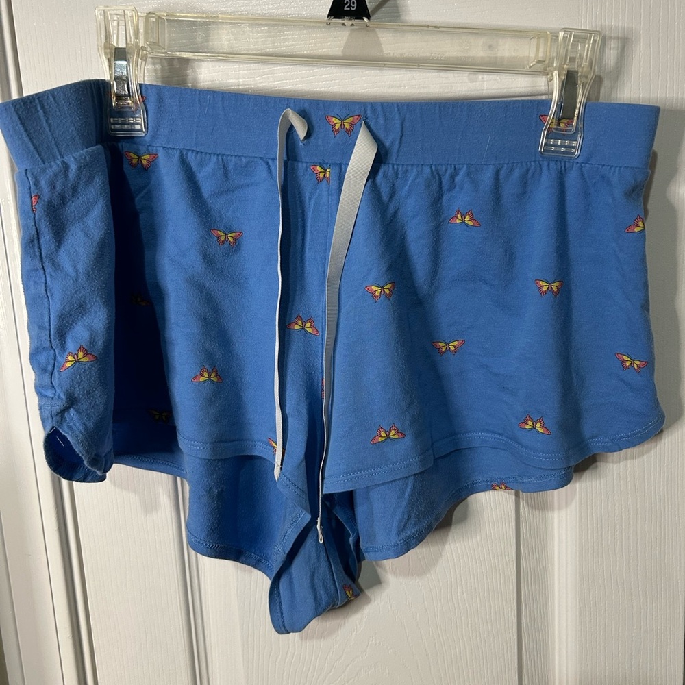 GAP Sky Blue Shorts with Butterfly Pattern